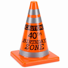Caution: 40th Birthday Zone Party Cone