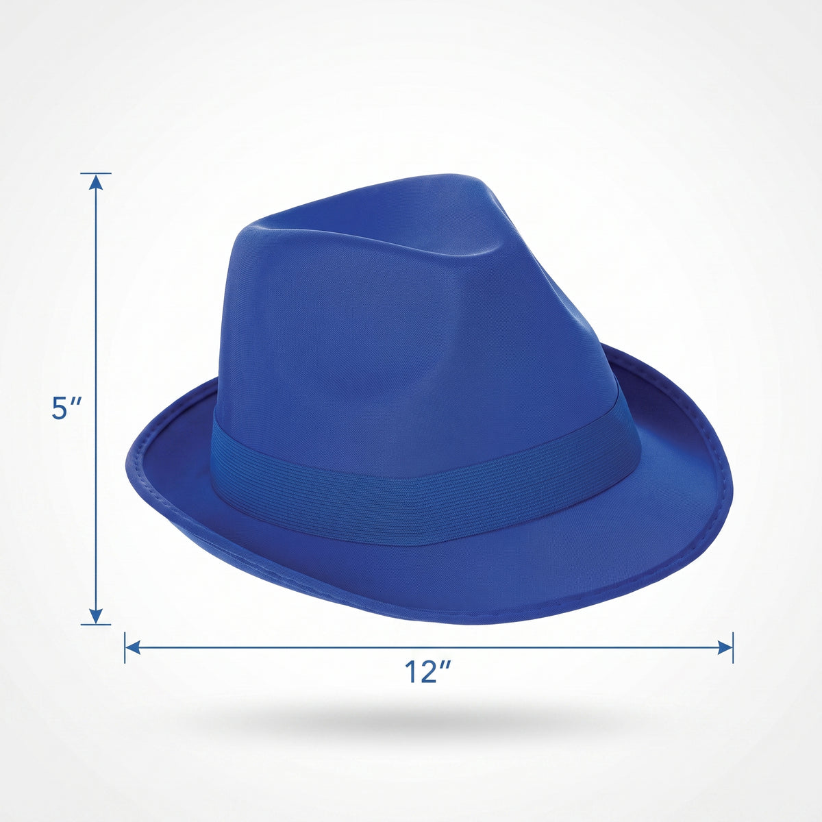 Royal Blue Fedora Hat - Team Spirit Costume Accessory