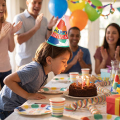 Colorful Balloon Festival Birthday Cone Hat