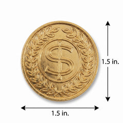 Gold Casino Coins - Party Favors, 144-Pack