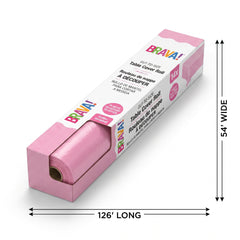 New Pink Plastic Table Cover Roll with Slide Cutter - 40" x 126 ft