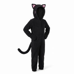 Adorable Girls' Black Cat Zipster Halloween Costume - Toddler L