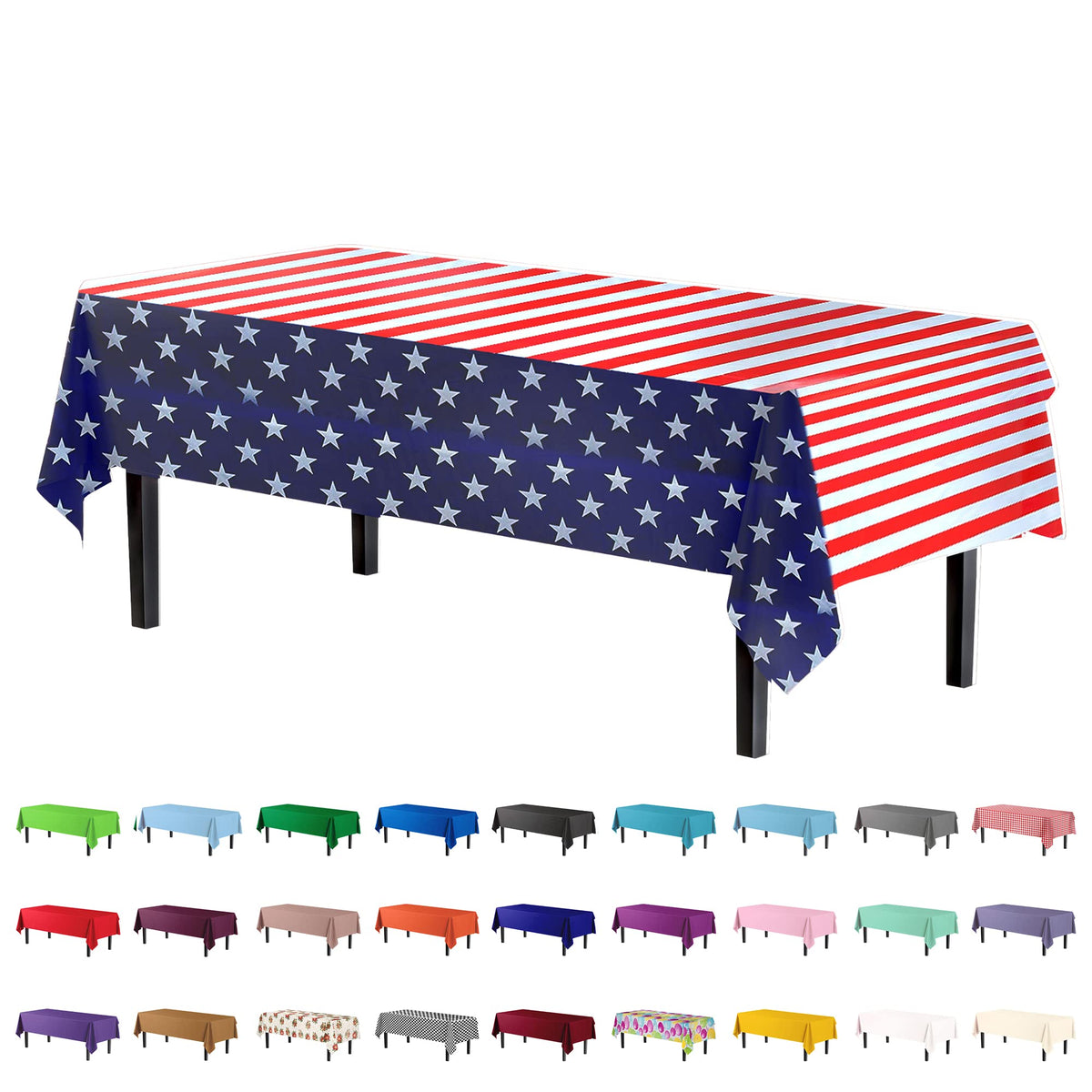 American Flag Tablecloth | 6 pack