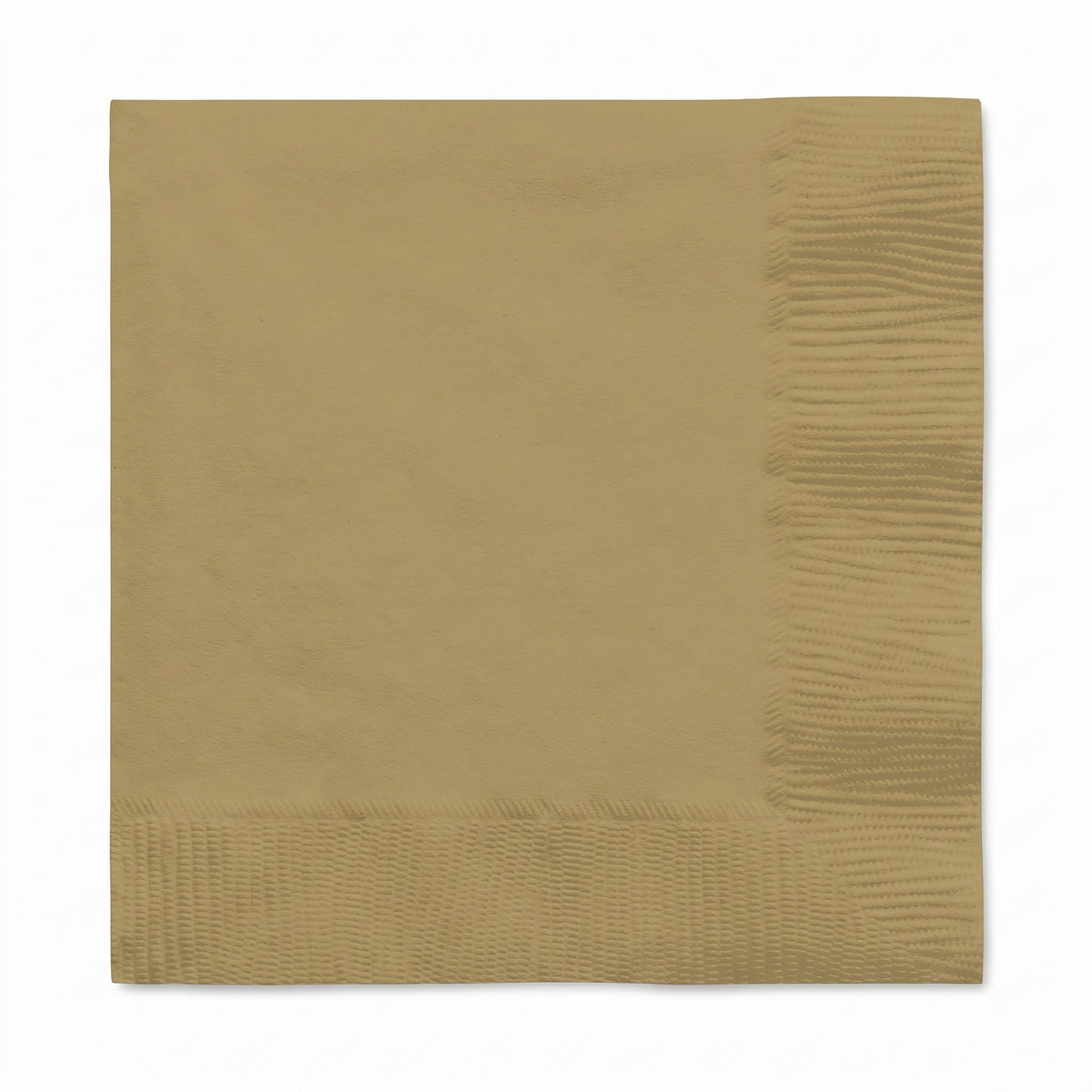 Gold Go Brightly Lunch Napkins - 6.5 in. x 6.5 in. - 32 Count
