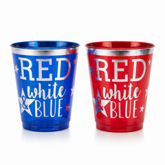 Patriotic Red and Blue 9oz Tumblers