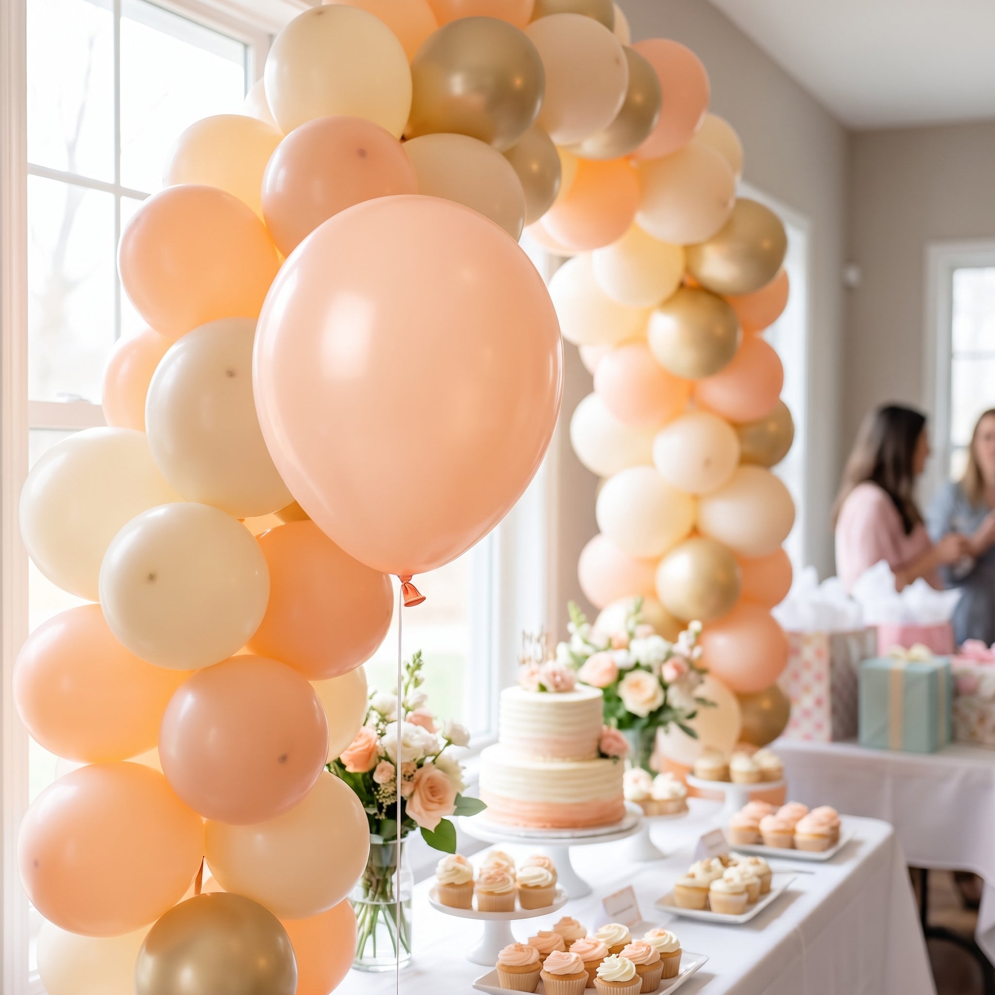Elegant Peach Latex Balloons - 50 Pack, 5-Inch