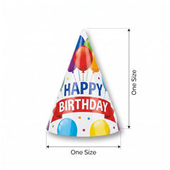Colorful Balloon Festival Birthday Cone Hat