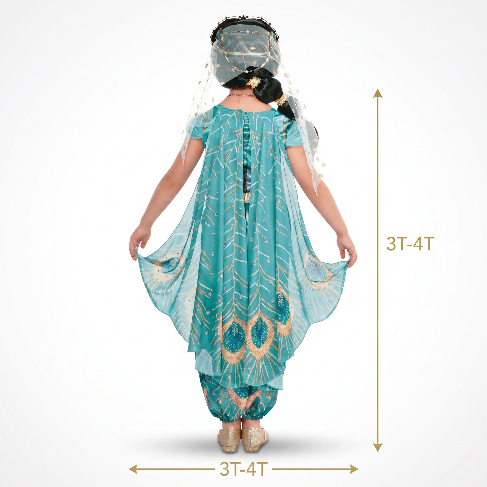Disney Aladdin Princess Jasmine "Whole New World" Costume for Kids - Toddler (3-4)