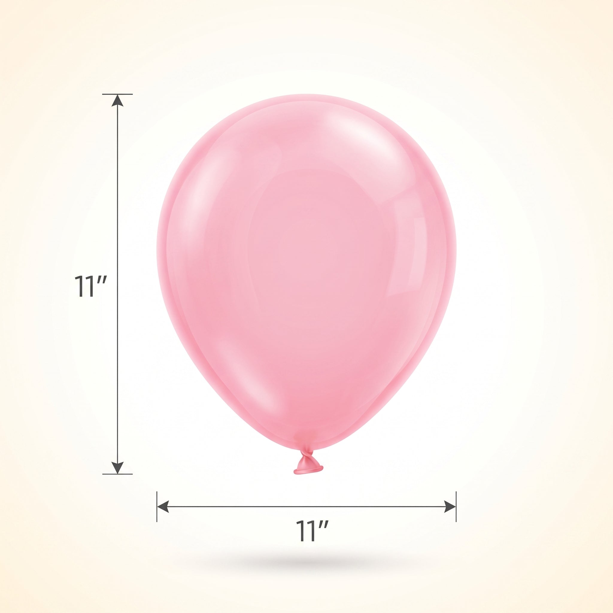 100-Pack Clear Pink Latex Balloons - 11-Inch