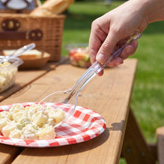 Clear 9.75" Plastic Serving Spoons for Catering