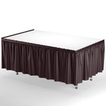 Brown Plastic Table Skirt - 14 ft. x 29 in.