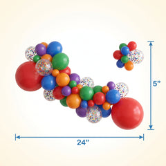 Vibrant Rainbow Balloon Garland Kit