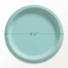 Robins Egg Blue 8.5" Round Paper Plates