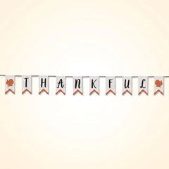 Thankful Burlap Canvas Banner for Thanksgiving Decor