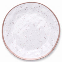 Elegant 10.5" Rose Gold Melamine Dinner Plate