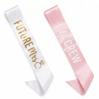 Elegant Bachelorette Sash Set - Pack of 8