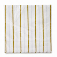 Elegant Gold Motif Luncheon Napkins - 6.5 In. X 6.5 In.