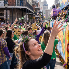 Glitter Fleur De Lis Masquerade Headbopper