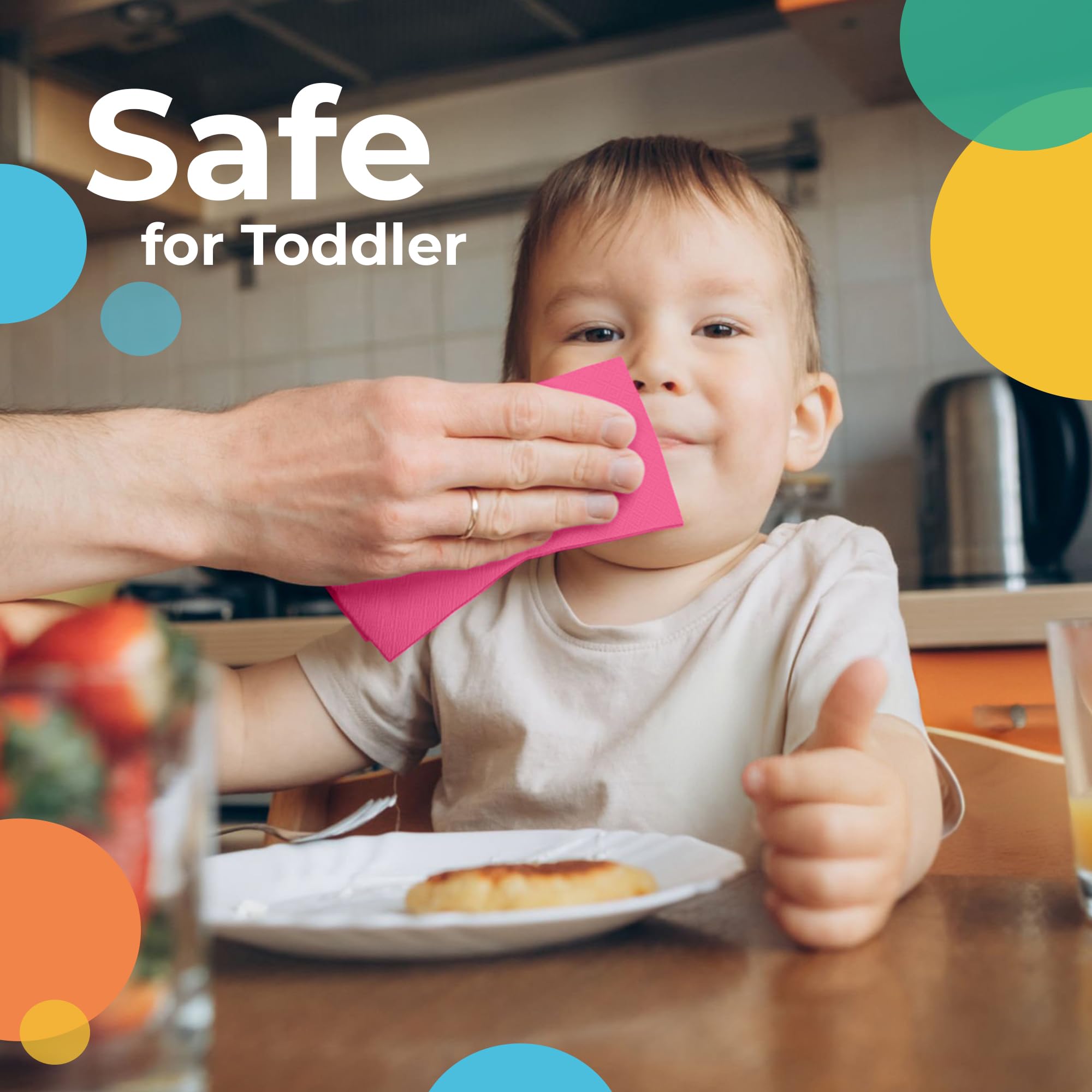 Hot Pink Luncheon Napkins | Case of 3600