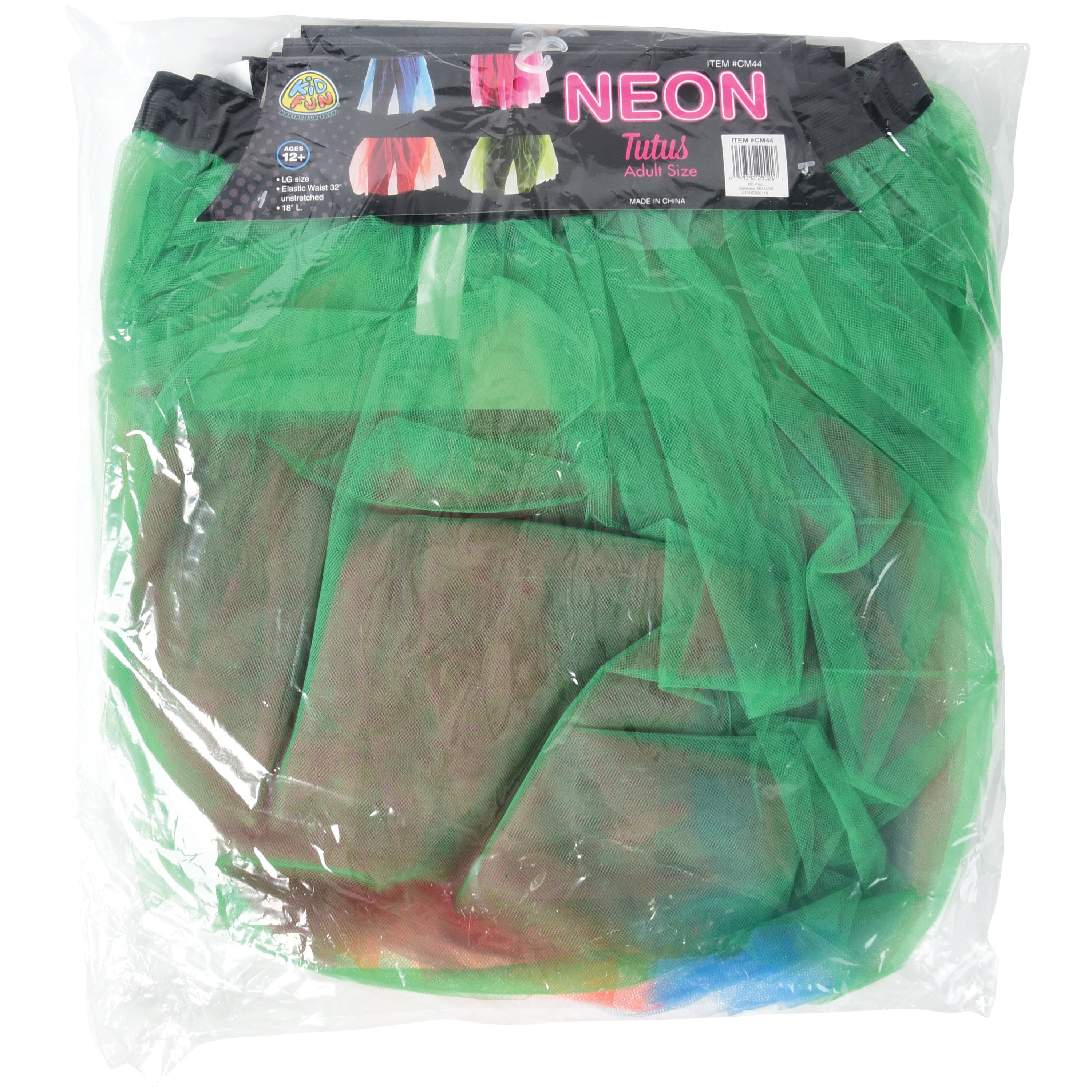 Neon Tutus-Adult Size/4 Per Pk - 4 Count