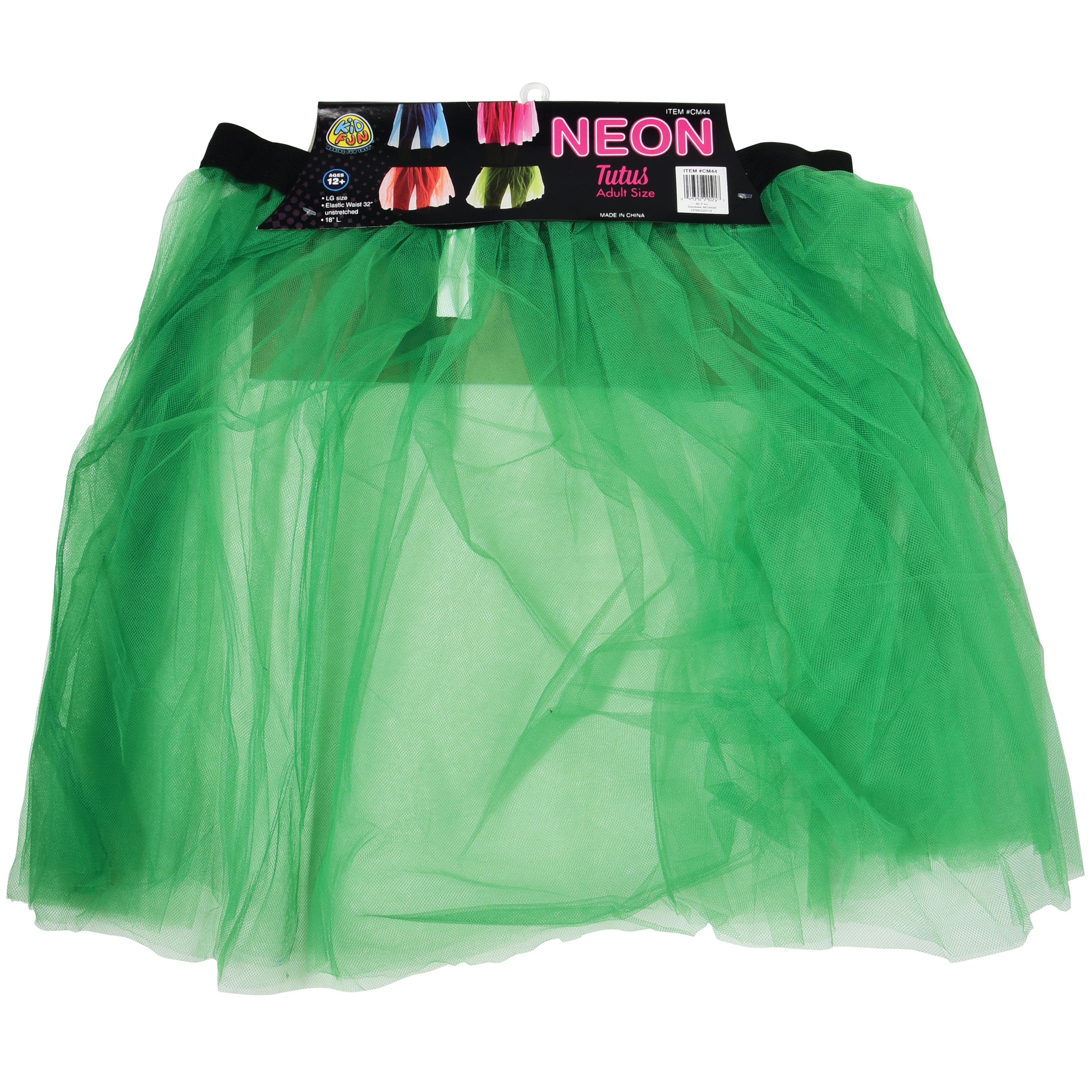 Neon Tutus-Adult Size/4 Per Pk - 4 Count