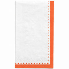 Premium Orange Guest Towel Napkins - 20 Count