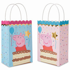 Peppa Pig Kraft Party Favor Bags - 8 Count