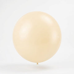 Premium Vanilla Latex Balloons - 24" (4 Pack)