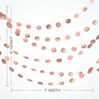 Rose Gold Metallic String Decorations