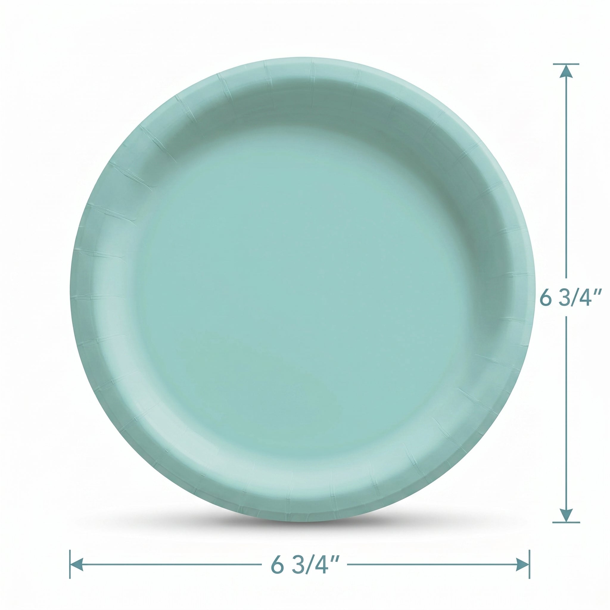 Robin's Egg Blue Paper Plates 6.75 Inch Round