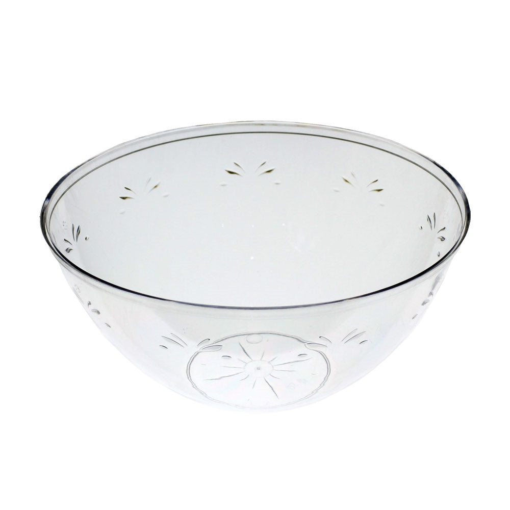 10 In. Clear Round Salad Bowl - 96 oz