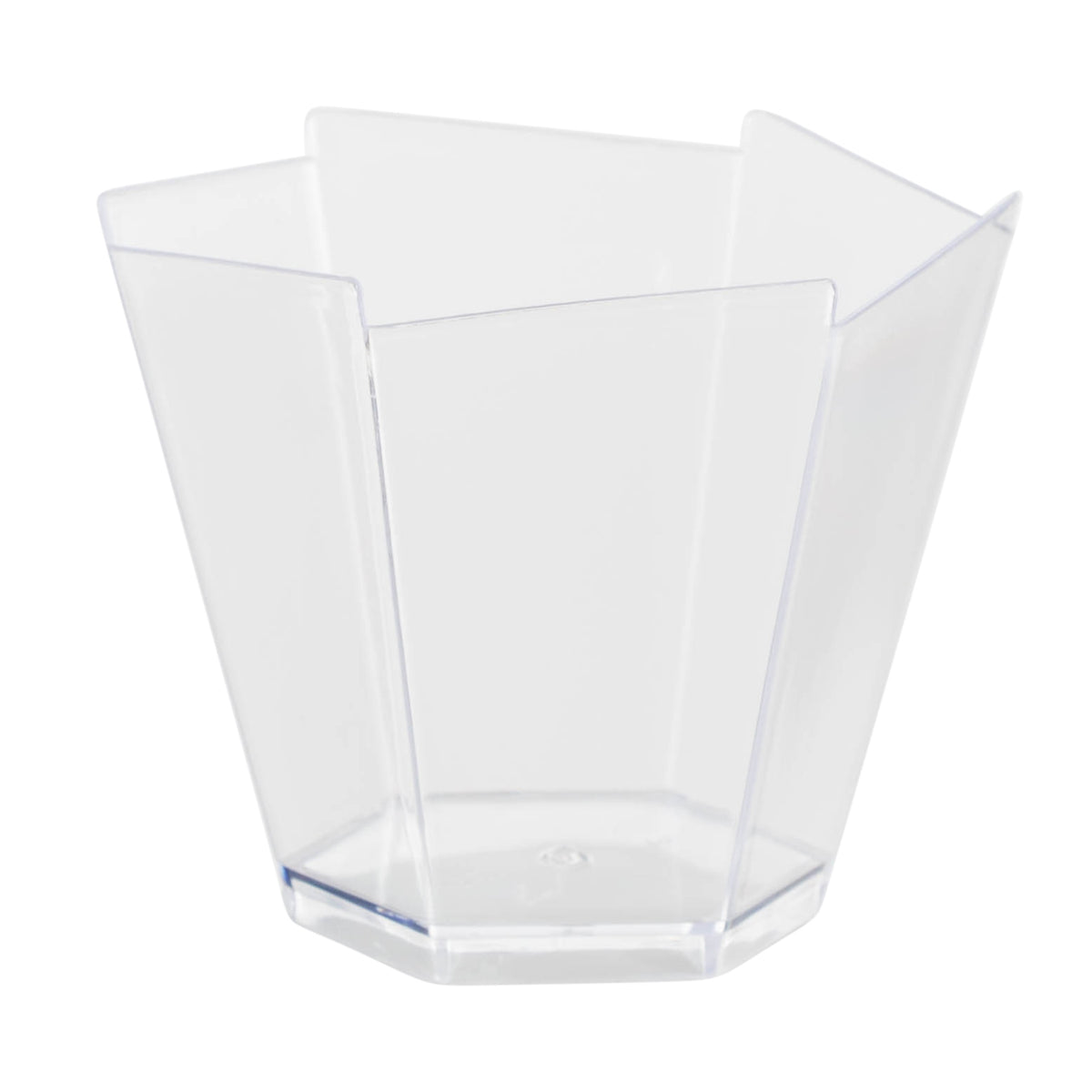 3.3 Oz. Clear Hexagon Mousse Cups With Mini Spoons | 100 Count