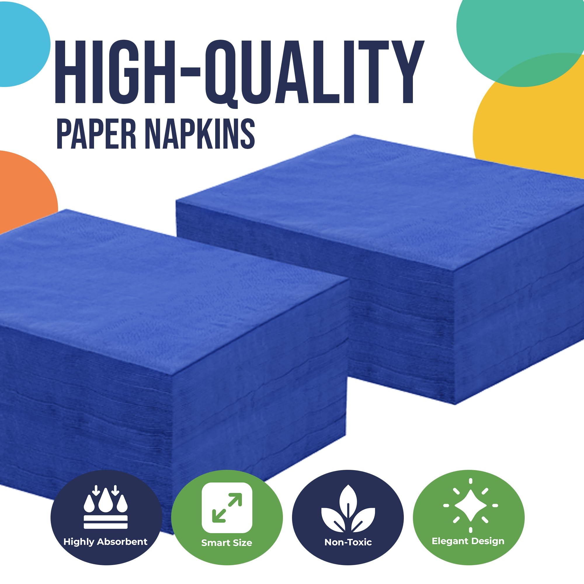 Unleashed - Dark Blue Luncheon Napkins - 50 Ct.