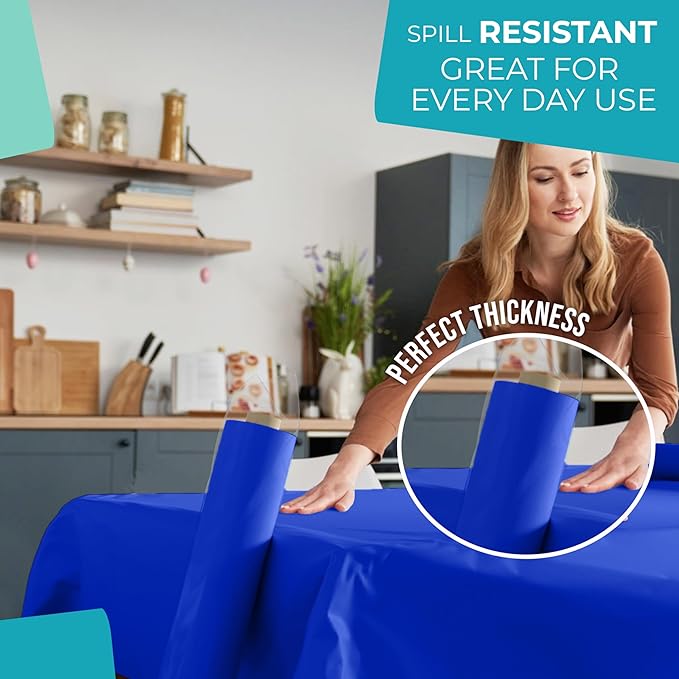 40 In. x 100 Ft. Dark Blue Table Roll | Case of 6
