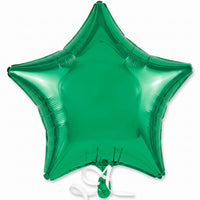 Festive Green Star Foil Balloon - 18 Inch