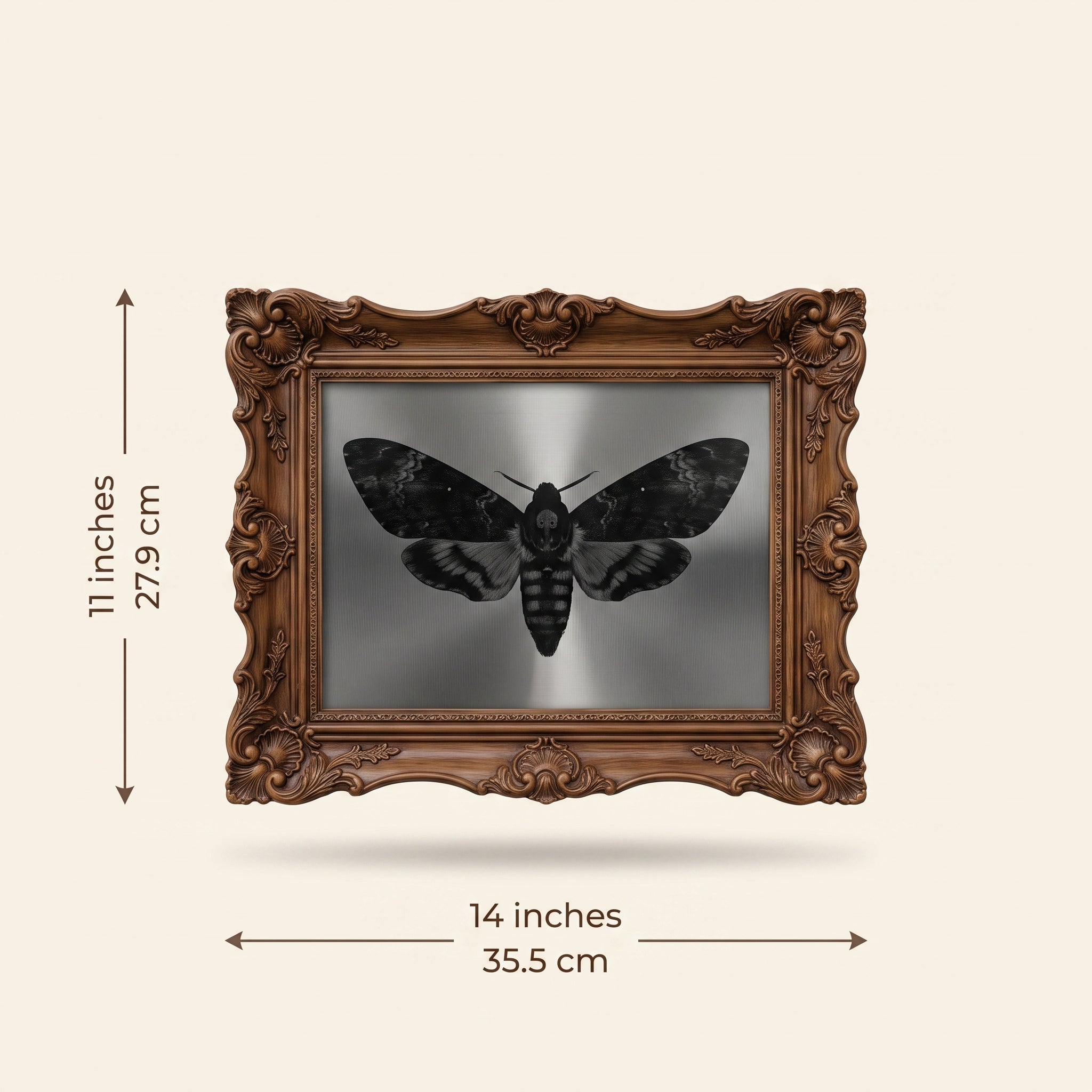 Dark Academia Moth Hanging Lenticular Halloween Decoration