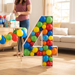Number 4 Balloon Display Kit