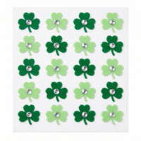 Jewel Shamrock Nail Stickers for St. Patrick's Day