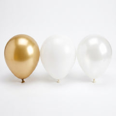 Golden Assorted 5" Latex Balloons - 25 Pack