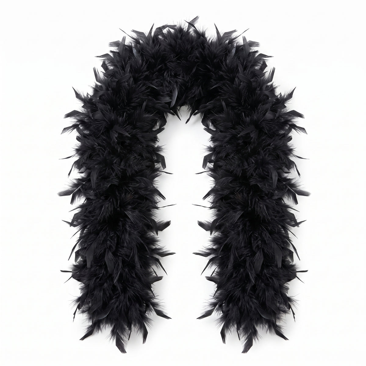 Elegant Black Feather Boa - 72" Costume Accessory