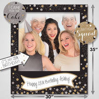 Sparkling Celebration DIY Customizable Photo Frame Kit for Birthday Parties
