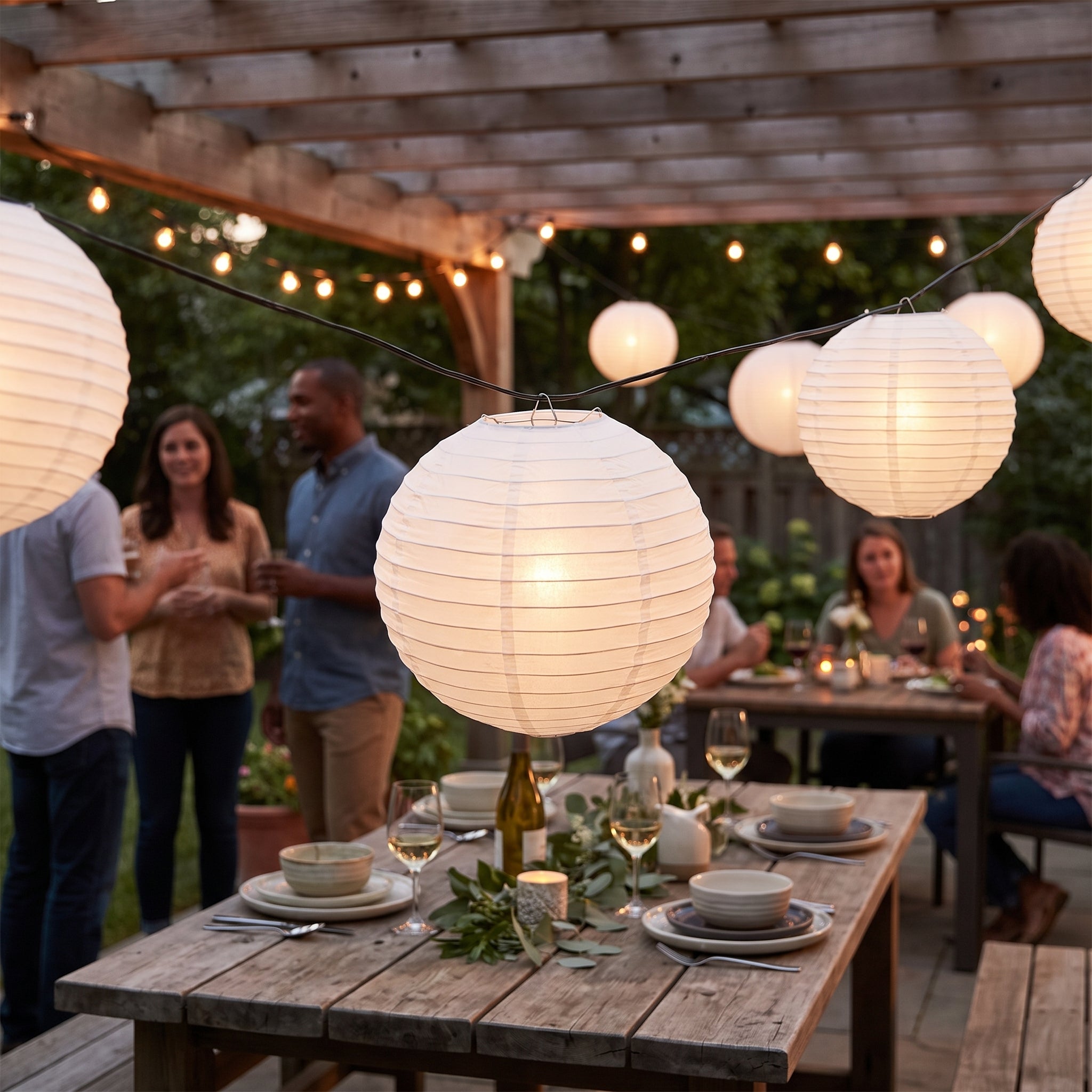 Elegant White Paper Lantern