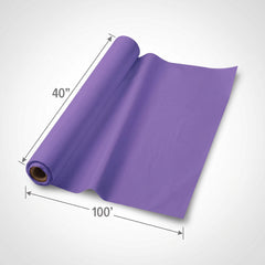 Versatile Purple Plastic Table Cover Roll - 40" x 100'