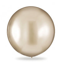 Luxurious Gold Metallic 24" Latex Balloons - 4 Pack