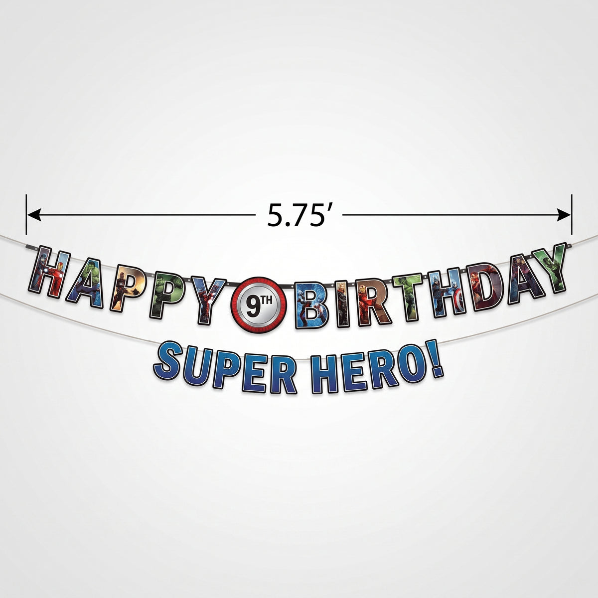 Marvel Avengers Customizable Birthday Banner Kit