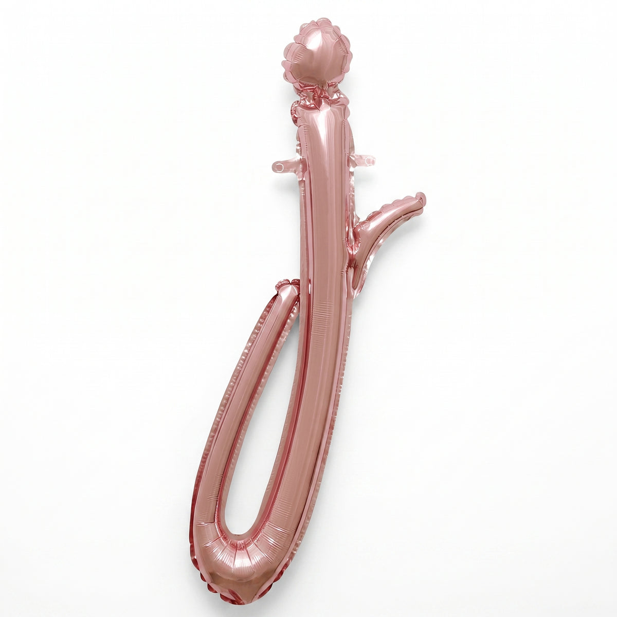 Rose Gold Script Letter J Foil Balloon - 8-Inch Air-Filled Decoration