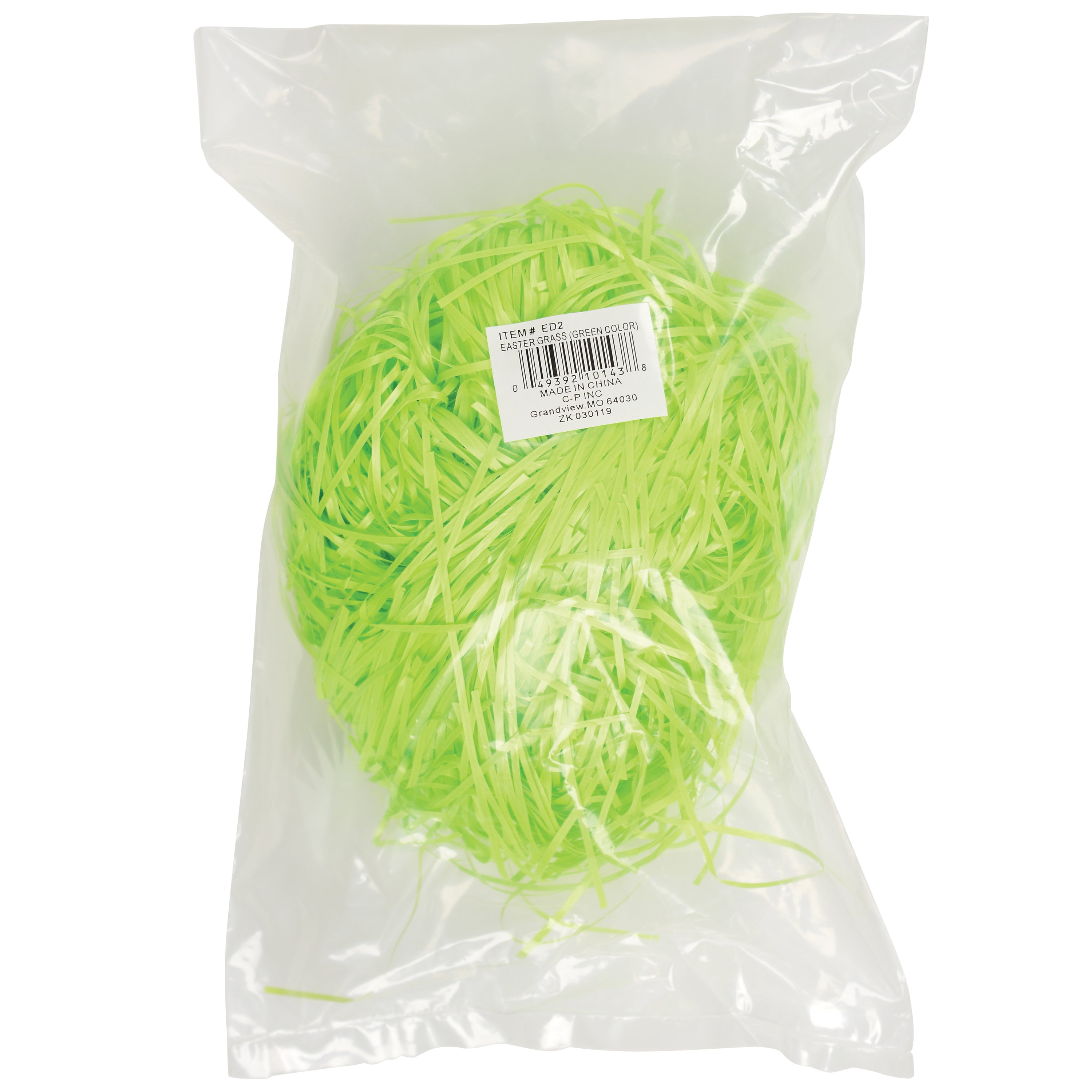 Green Easter Grass - 12 Count