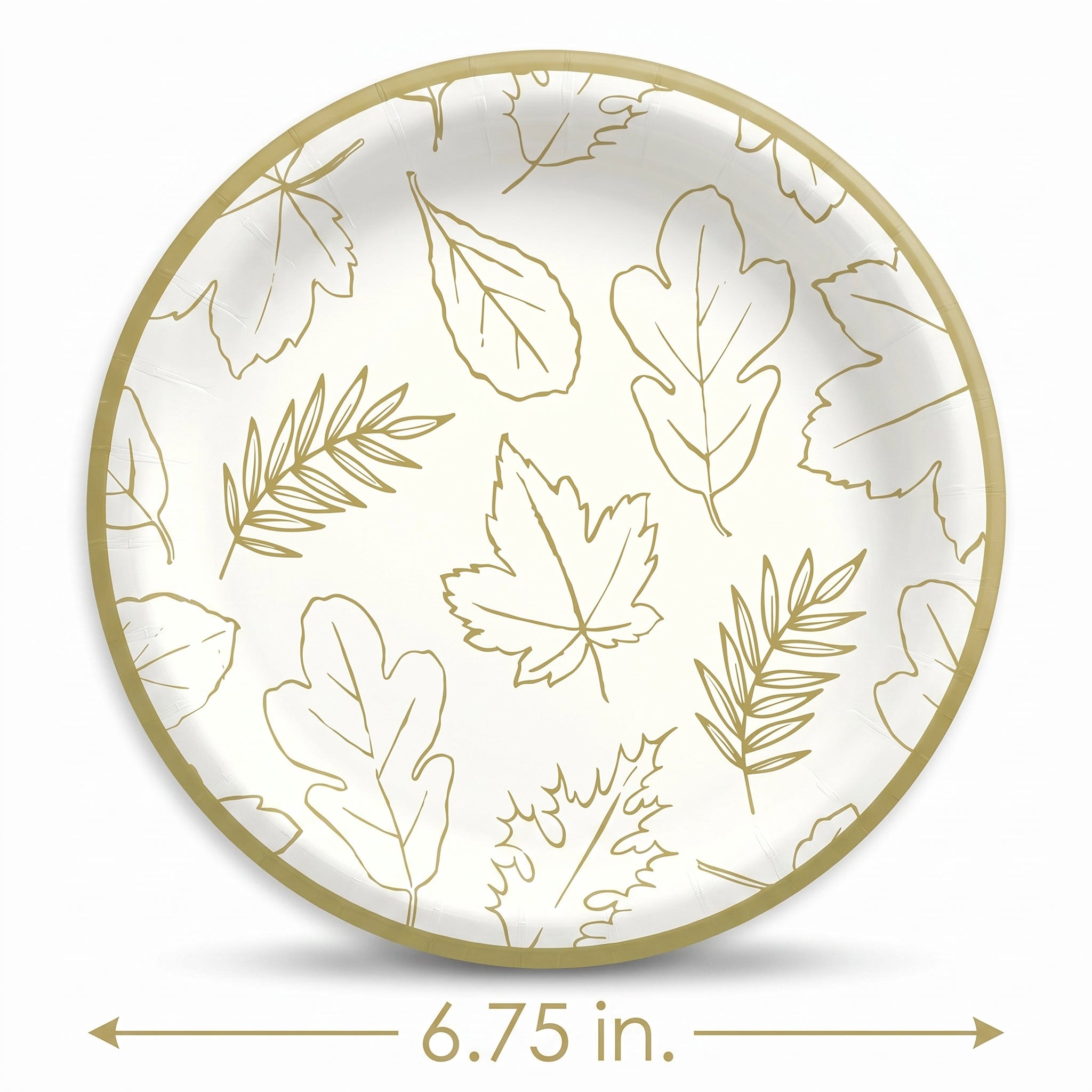 Elegant Thanksgiving 6.75" Paper Plates