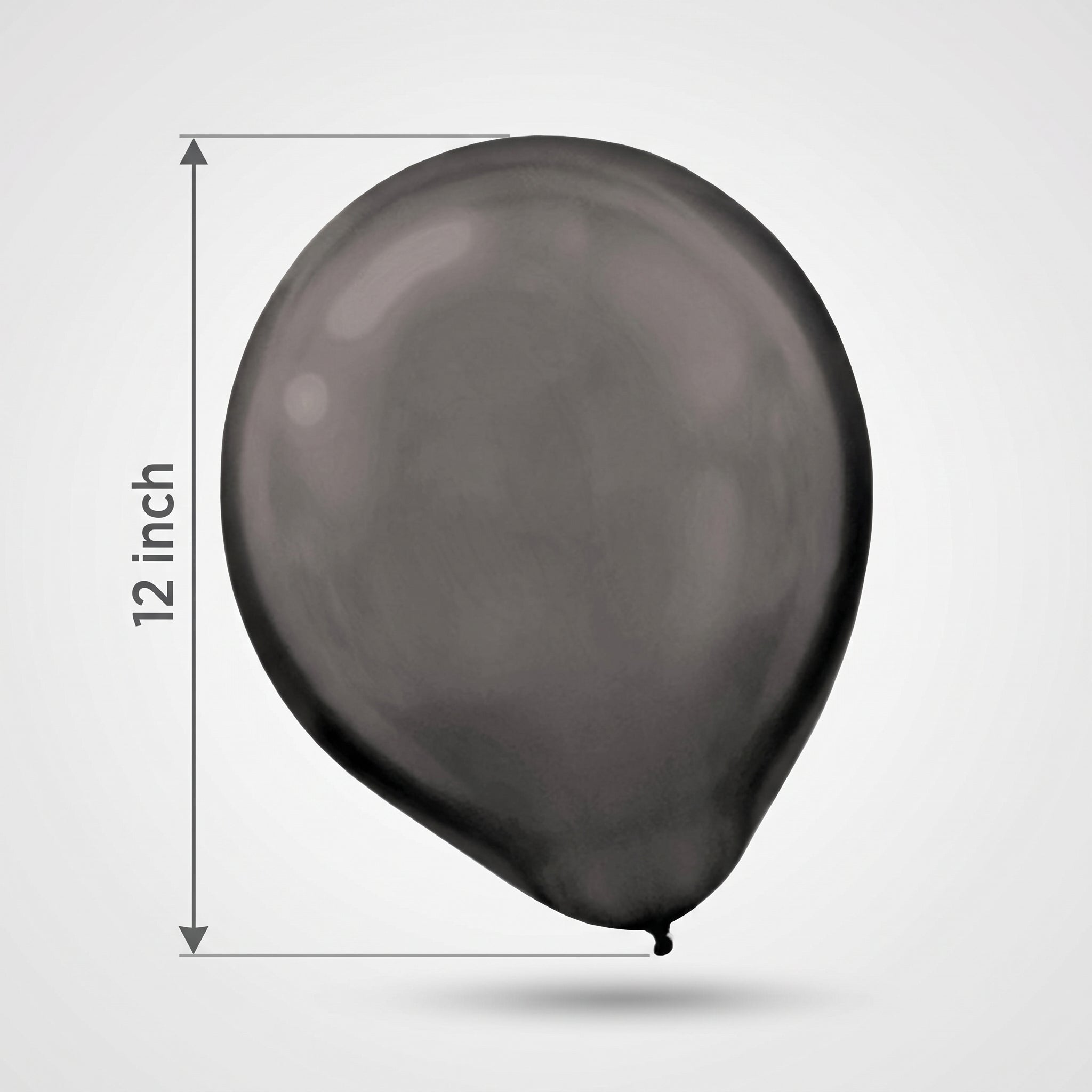 Black Pearl Latex Balloons 12-Inch, 15-Pack