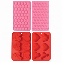 Valentine's Day Silicone Heart-Shaped Mold Set - 2-Pack